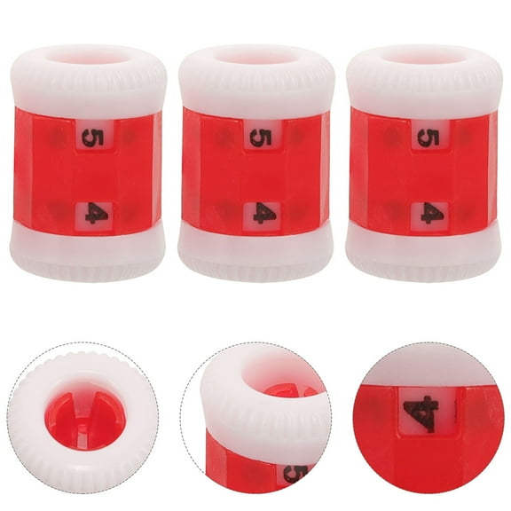 FOMIYES 10Pcs Durable Plastic Knitting Stitch Counters Red Row Markers for Easy Yarn Counting