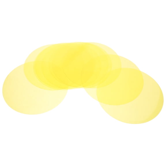 FOMIYES 10Pcs Warm Tone Light Diffuser Sheet Plastic Gel Filters for LED Spotlights and Downlights