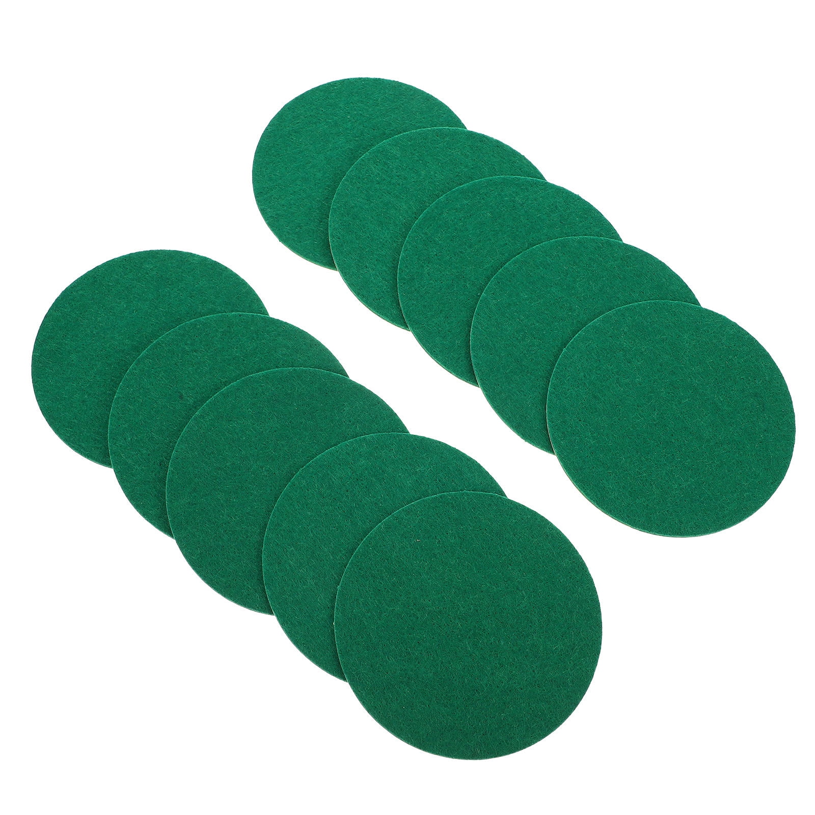 FOMIYES 10Pcs Game Enhancement Polyester Fiber Air Hockey Pads for Sports Enthusiasts 2.4X2.4X0.08In