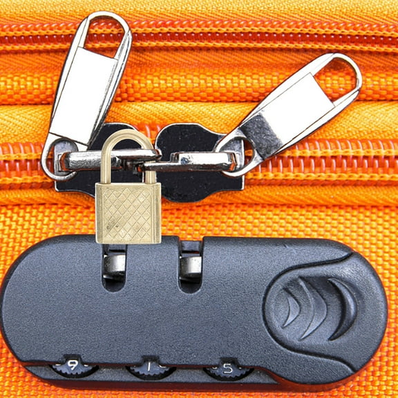 FOMIYES 10-Pack Household Set, Rustproof Versatile Suitcase and Cabinet Locks, Golden Finish