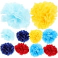 thumbnail image 1 of FOMIYES 10Pcs Paper Pom Poms Tissue Flowers Paper Flowers Tissue Paper Pom Poms for Wedding, 1 of 8