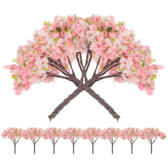 FOMIYES 10-Pack Miniature Trees for Artificial Cherry Blossom Crafts with Decorative and Functional Uses