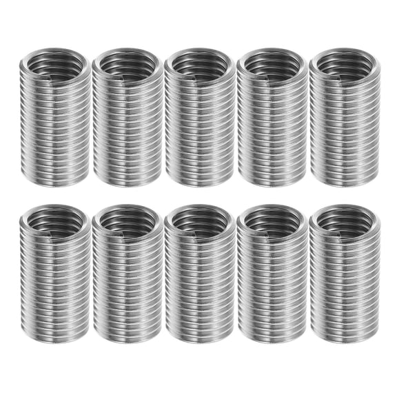 FOMIYES 10Pcs Precision Stainless Steel Threaded Screw Inserts for Mechanical Equipment and Automotive