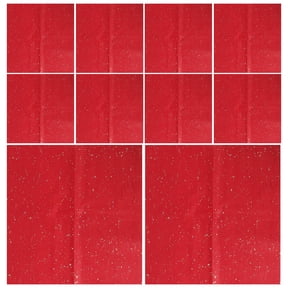FOMIYES 10Pcs Red Cellophane Wrapping Paper with Vivid Transparency for Flower Bouquet and Art Projects