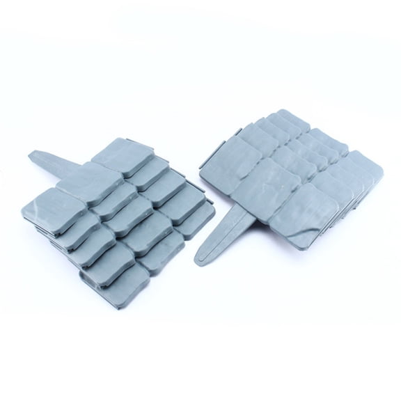 FOMIYES 10Pcs Red Picket Fence Plastic Garden Border Flexible Design