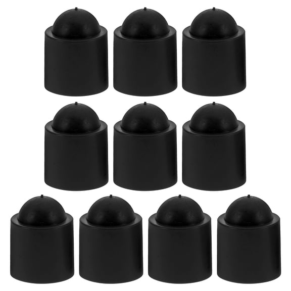 FOMIYES 10Pcs Rod Protector for Stick in Rubber Material with Cylindrical Design