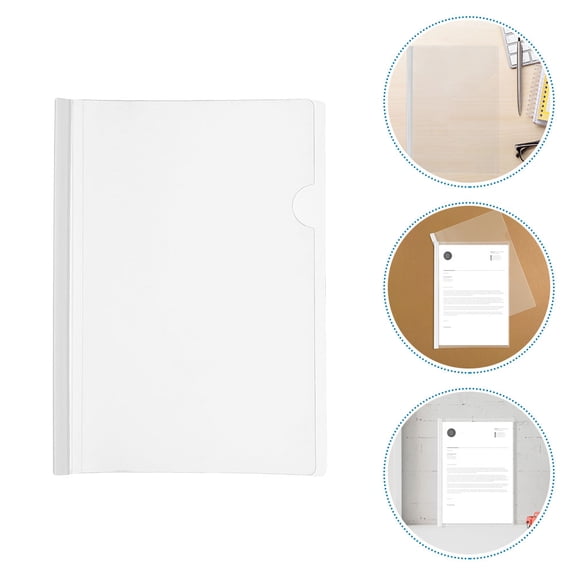 FOMIYES 10Pcs Slide Binding Bars with Even Clamping Force for Secure Document Organization