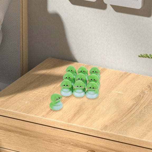 FOMIYES 10Pcs Cute Green Resin Snake Figurines Durable Small Tabletop Ornament