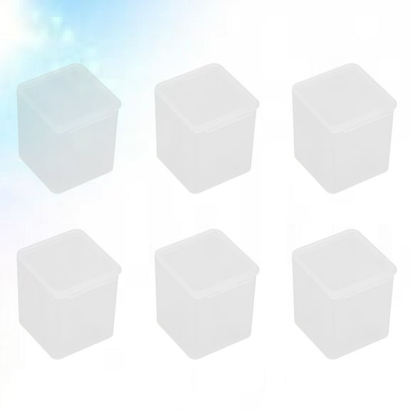 FOMIYES 10-Pack Transparent Storage Case with Lids, PP Plastic Organizer for Craft Supplies and Project Classification