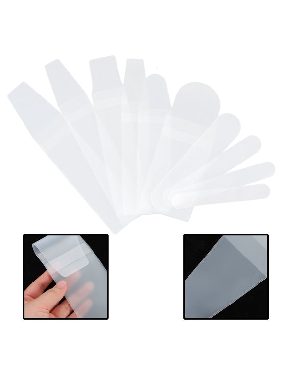 10Pcs Transparent Cosmetic Brush Cover Waterproof Dustproof Travel Storage Pouch