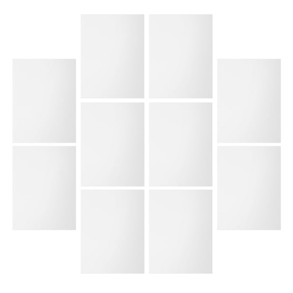 FOMIYES 10Pcs White Vinyl Siding Patch Wall Repair Stickers for Smooth Exterior Hole Covers