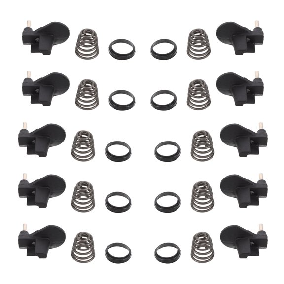 FOMIYES 10Sets Chainsaw Chain Stopper and Chain Catcher Assembly Black Compatible DIY Replacement
