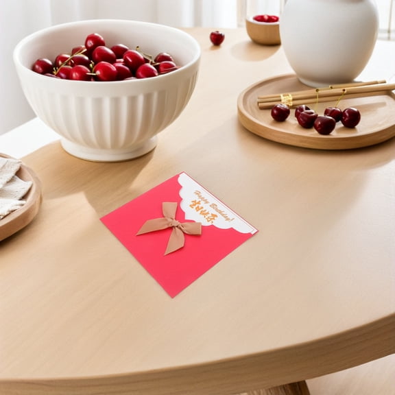 FOMIYES 10Sets Office Use Red Birthday and Work Anniversary Cards for Employee Appreciation