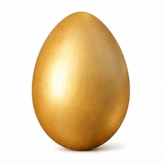FOMIYES 10-Pack Golden Easter Eggs, 2.4 x 1.8 x 1.8 Inches, Outdoor Spring Holiday Decorations for Easter and Seasonal Decor