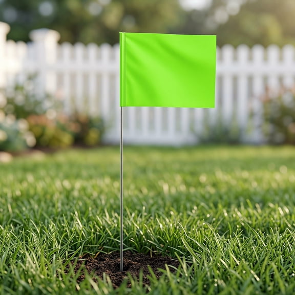 FOMIYES Lawn Marking Flags Multi PVC Steel Wire Quick Adjustment Outdoors