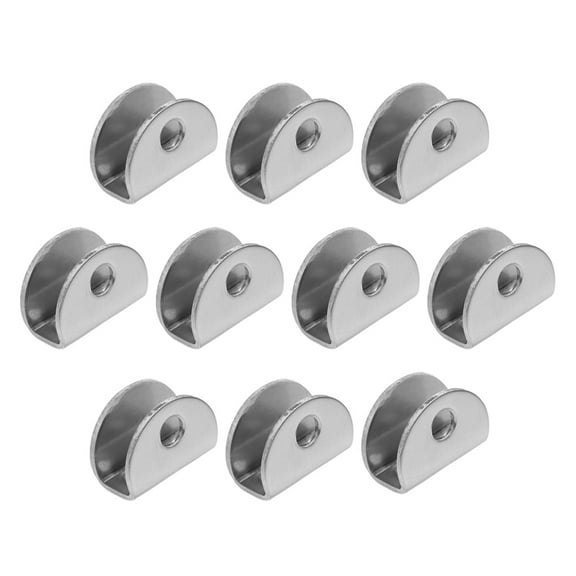 FOMIYES 10pcs Mirror Clips Glass Mirror Retainer Clips Glass Mirror Hanger Clips for Wall Mounting
