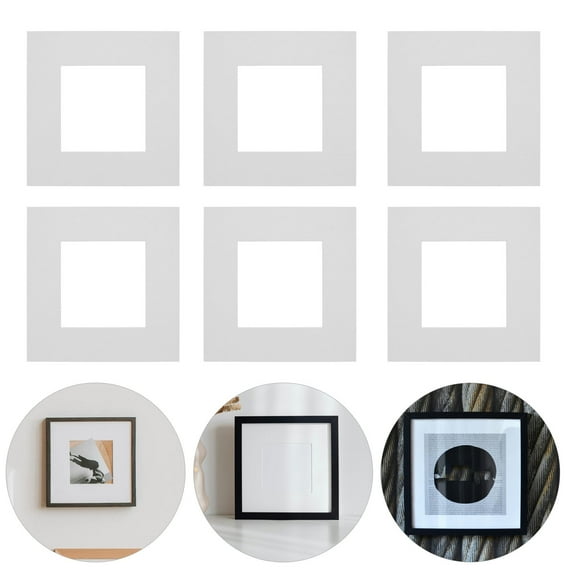FOMIYES 10-Pack Pre-Cut Photo Frame Mats for Artwork and Pictures, Perfect Photo Matting for Framing and Display