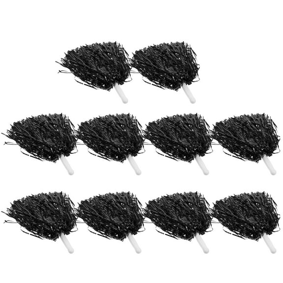 FOMIYES 10-Pack Reusable Cheerleading Pom Poms Handheld Spirit Flowers for Dance, Performance, and School Events