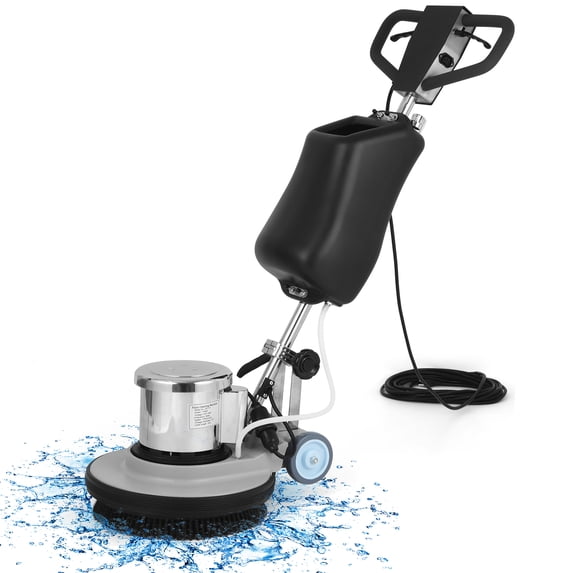 FOMIYES 1100W Multi Function Electric Floor Buffer Polisher Scrubber Machine Carpet Cleaner for Hardwood Tile Commercial Residential Use