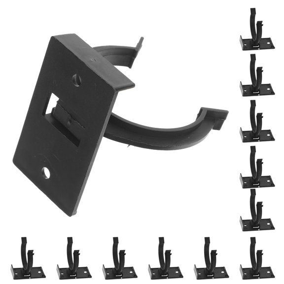 FOMIYES 12 Sets Plastic Kitchen Leg Plinth Clips For Reliable Support In Office Kitchens Black