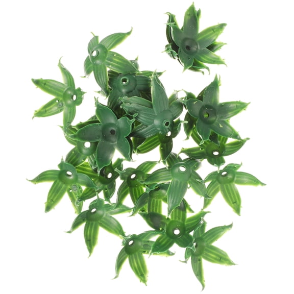 FOMIYES 120Pcs Green Plastic Sepals Artificial Flowers for Diy Flower Arrangement and Friends