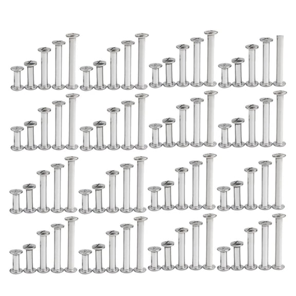 FOMIYES Cardboard Screws Screw Spike Steel Silver 120Pcs For Desk Calendars Construction