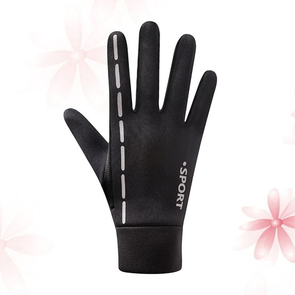 FOMIYES Mountain Bike Gloves Tpu Spandex Windproof 1 Pair M