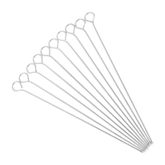 FOMIYES 12Pcs Metal Candle Wick Positioning Needle Plated Silver for Home Candle DIY and Crafting