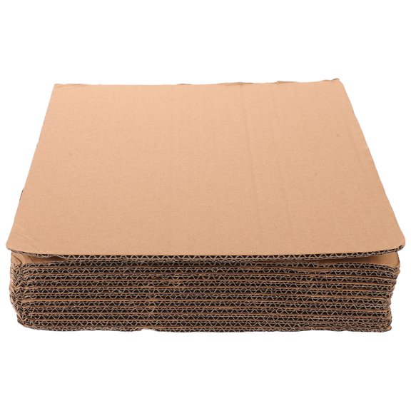 FOMIYES 12Pcs Corrugated Carton Liner Pads Yellow for Secure Transport and Shipment Protection