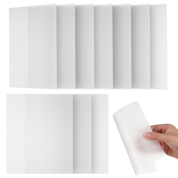 FOMIYES 12Pcs Eco Friendly Transparent PVC Blank Stencil Sheets for DIY Projects and Cutting Machines