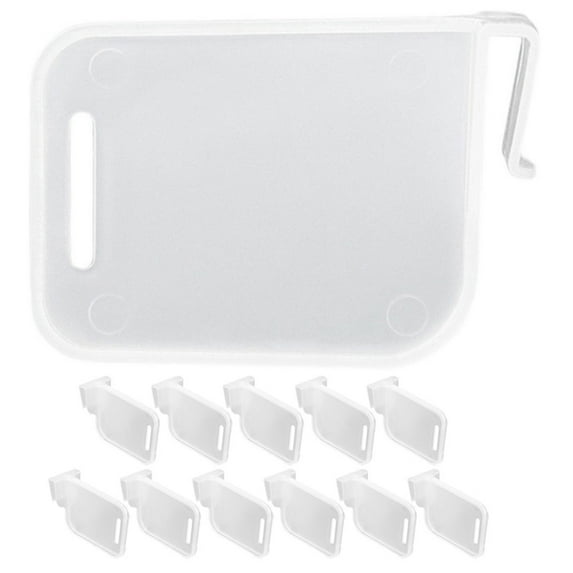 FOMIYES 12Pcs Fridge Side Door Partitioner White PP Material for Refrigerator Door Shelves and Organization