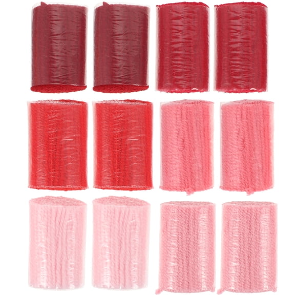 FOMIYES 12Pcs Latch Hook Yarn Assorted Color for Crochet Knitting Sewing Diy Craft Projects Acrylic Fibers