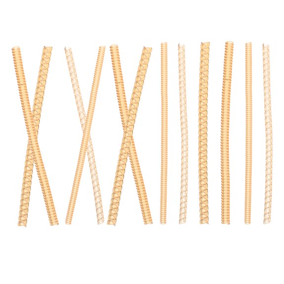 FOMIYES 12Pcs Plastic Rings Spacer with Telephone Cord Design for Adjustable and Comfortable Ring Fit