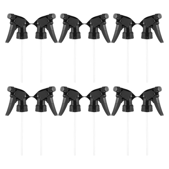 FOMIYES 12-Pack Spray Bottle Nozzles for Household and Office Cleaning, Adjustable Mist Sprayers for Home Use