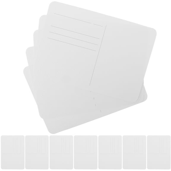 FOMIYES 12Pcs White Blank Cards For Watercolor Painting Classic Design Paper Rectangular 6x4in