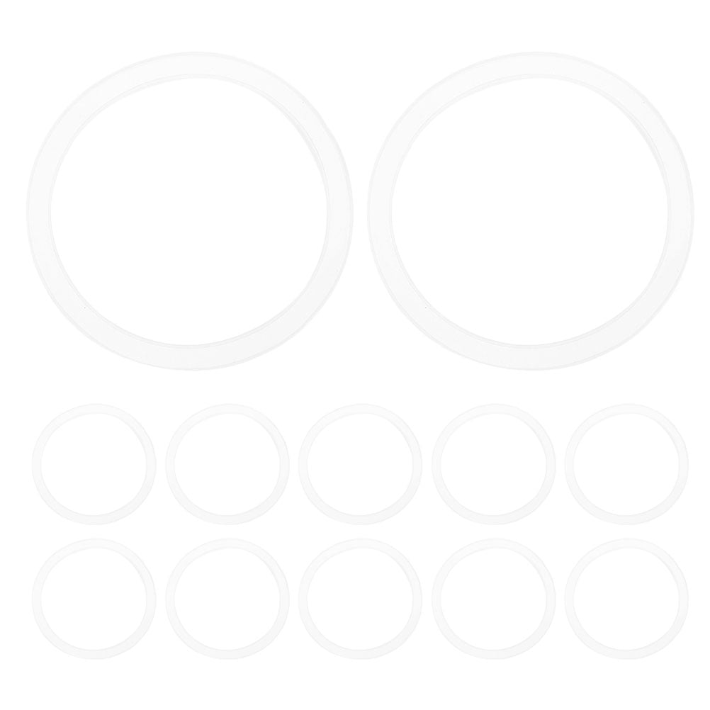 FOMIYES 12Pcs White Silicone Seal Rings for Regular Mouth Jar Gaskets ...