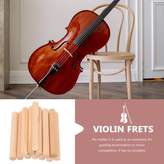 FOMIYES 12Pcs Wooden Violin Sound Post Acoustic Column Stable and Wear Resistant Violin Accessory