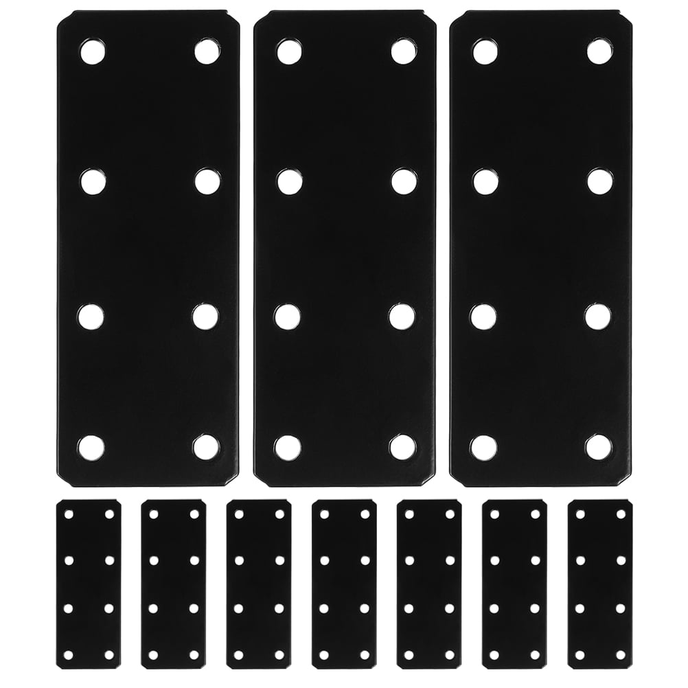 DECORNIJIA FOMIYES 12pcs flat mending bracket plate straight support for furniture wood shelves cabinets