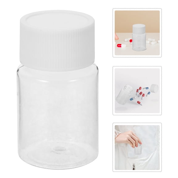 FOMIYES 12-Pack Clear Refillable Travel Bottles Caps, 15ml Plastic Containers for Travel and Home Storage