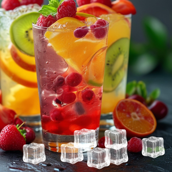 FOMIYES 130Pcs Transparent Artificial Ice Cubes for Drinks Table Scatter and Vase Fillers