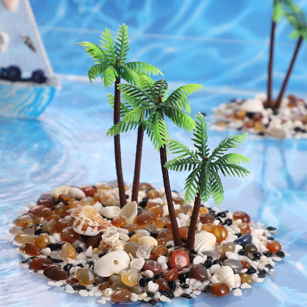 FOMIYES 15Pcs Artificial Tropical Palm Tree for Tropical Decor Micro  Landscape Coconuts Tree - Walmart.com