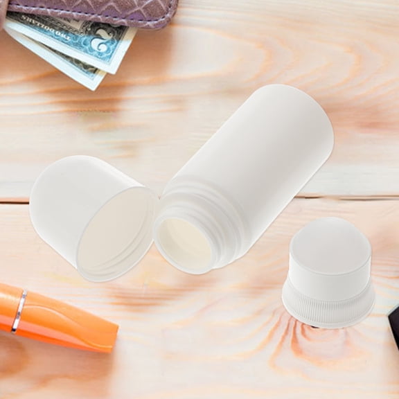 FOMIYES 15Pcs Perfume Roller Bottle Empty White Roll on Leak Resistant Containers