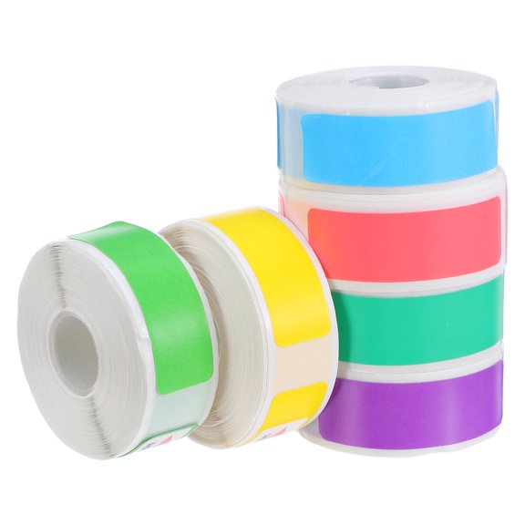 FOMIYES 160Pcs Small Rectangle Labels Stickers Assorted Color for Product Labeling and Organization