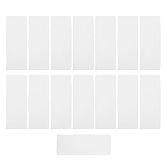 FOMIYES 16Pcs Blank White Fabric Bookmarks for Creative Cross Stitch and Needlework Embroidery Crafting