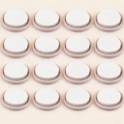 FOMIYES 16pcs Bottom Chair Protectors for Floor Round Plastic Noise Reduction Furniture Feet Glides Office Use