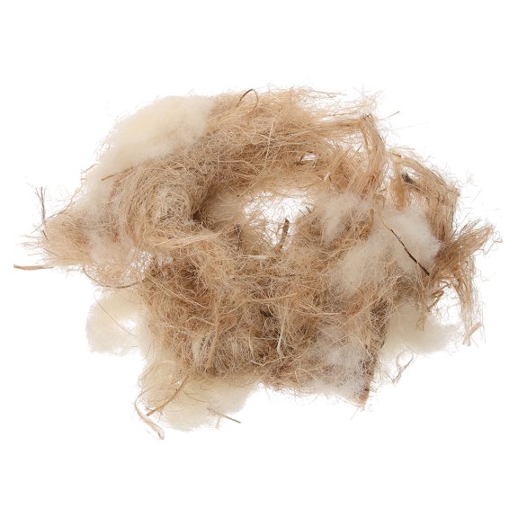 FOMIYES 1Pack Bird Nest Filler Natural Jute Hemp Rope Raffia Wool Cotton for Outdoor Bird Houses