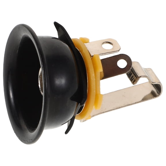 FOMIYES 1Pack Black Metal Guitar Output Jack for Music Performance and 3.35X0.98X0.98in