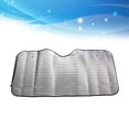 thumbnail image 1 of FOMIYES 1Pack Car Windshield Sunshade Silver Foldable Sun Visor for Four Seasons, 1 of 8