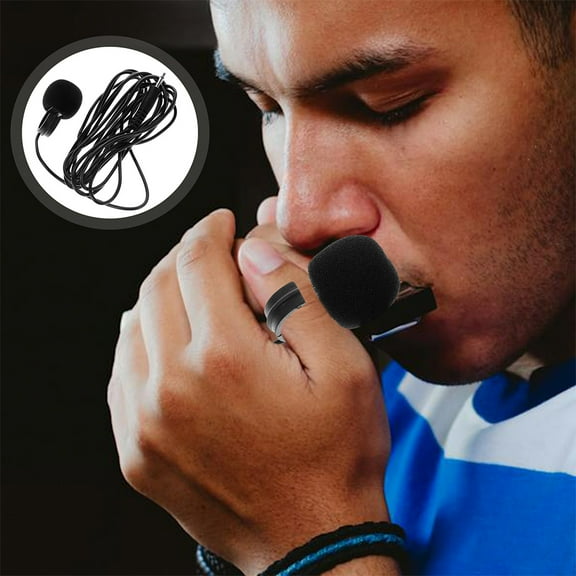 FOMIYES 1Pack Clarinet Microphone ABS Plastic Black High Fidelity Sound Quality For Professional Musicians