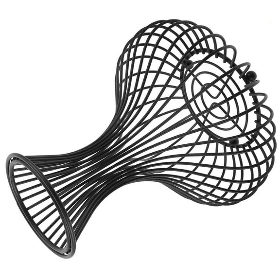 FOMIYES 1Pack Iron Cork Container with Hollow Design in Black Suitable for Wine Corks Storage and Home Decoration